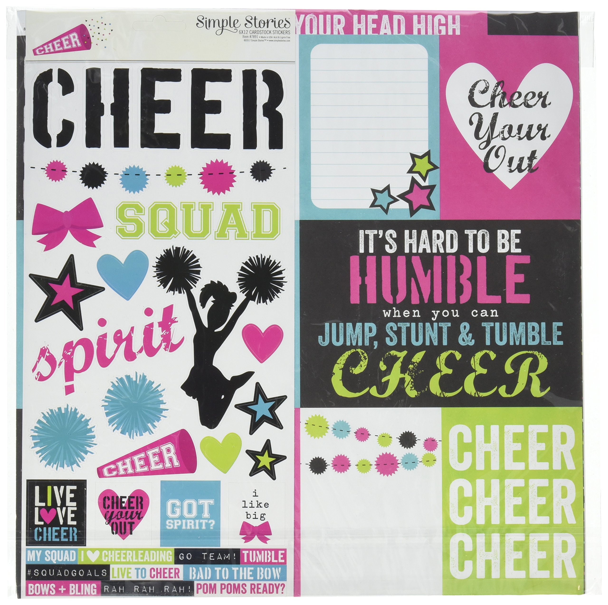 Simple Stories Cheer Simple Set Collection Kit, Paper, Multi-Colour, 35 x 31 x 0.2 cm