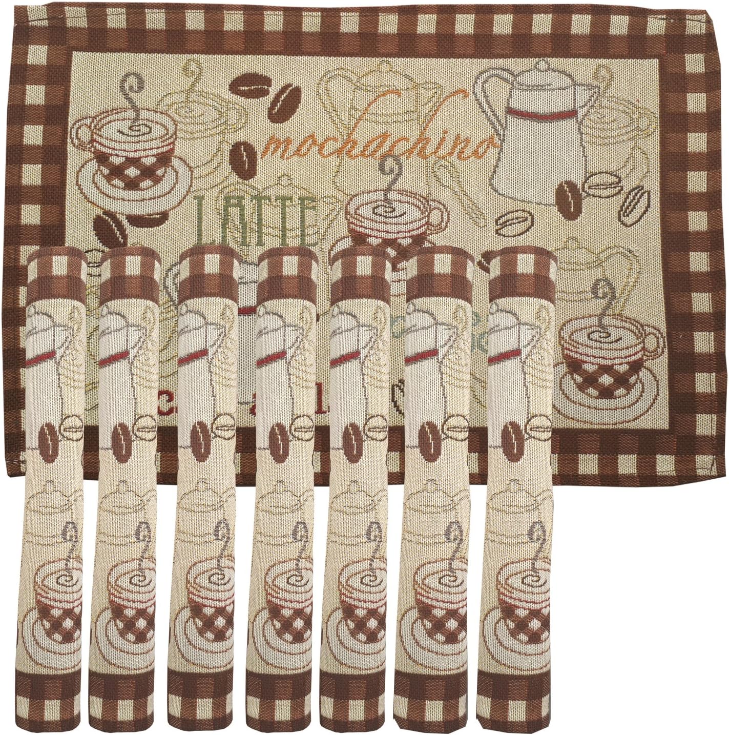 Galaxy Home Decor Dining Table Mats (100% Cotton, 8 Pieces, 43 x 32, Multicolored)