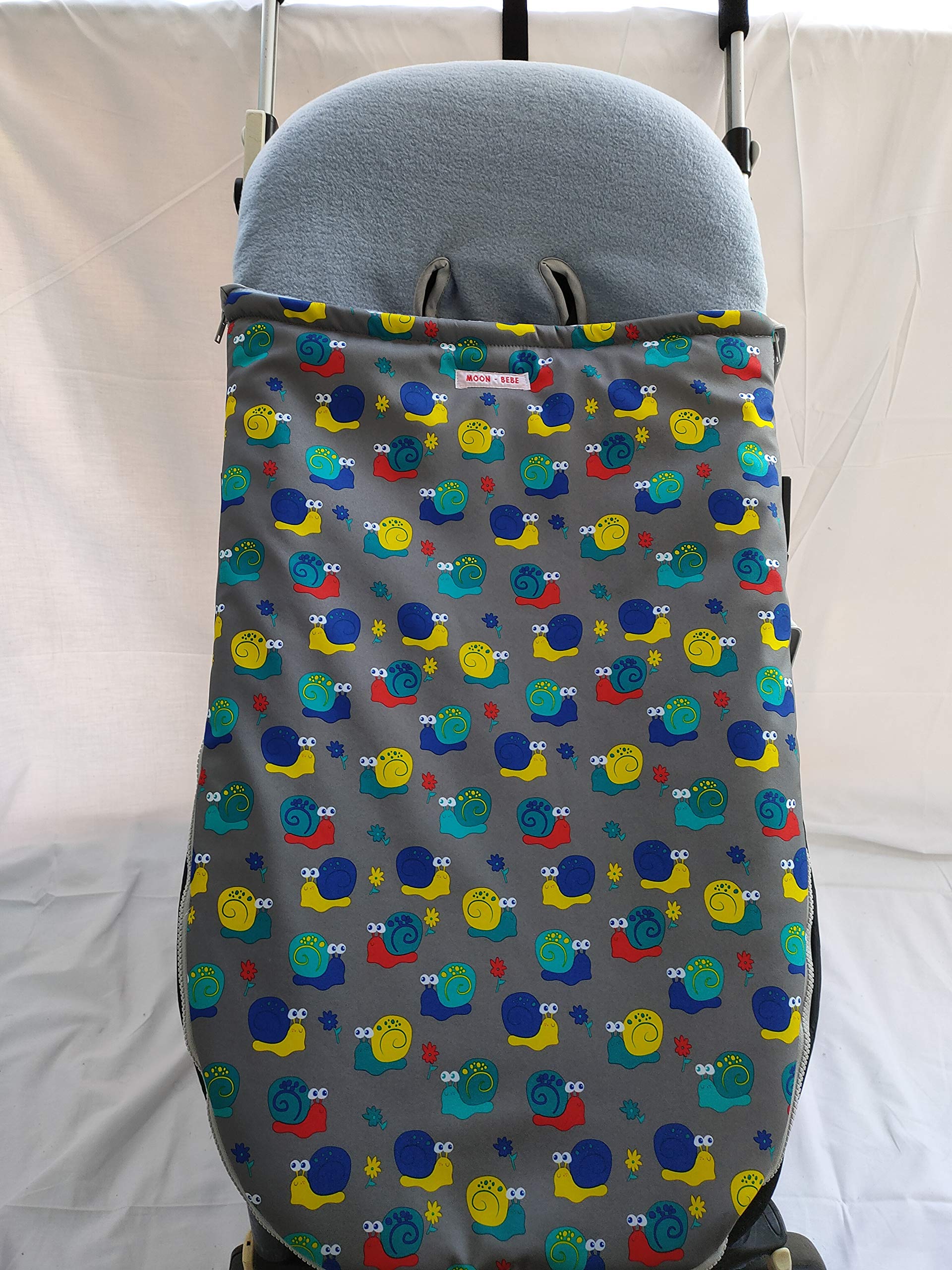 moon-bebe Universal cotton footmuff for pushchairs, brown