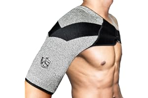 VS VITAL SALVEO Vital Salveo Shoulder Brace Compression Sleeve Wrap with Support and Stability Breathable for Shoulder Pain Dislocated Rotator Cuff Tendinitis (1PC)