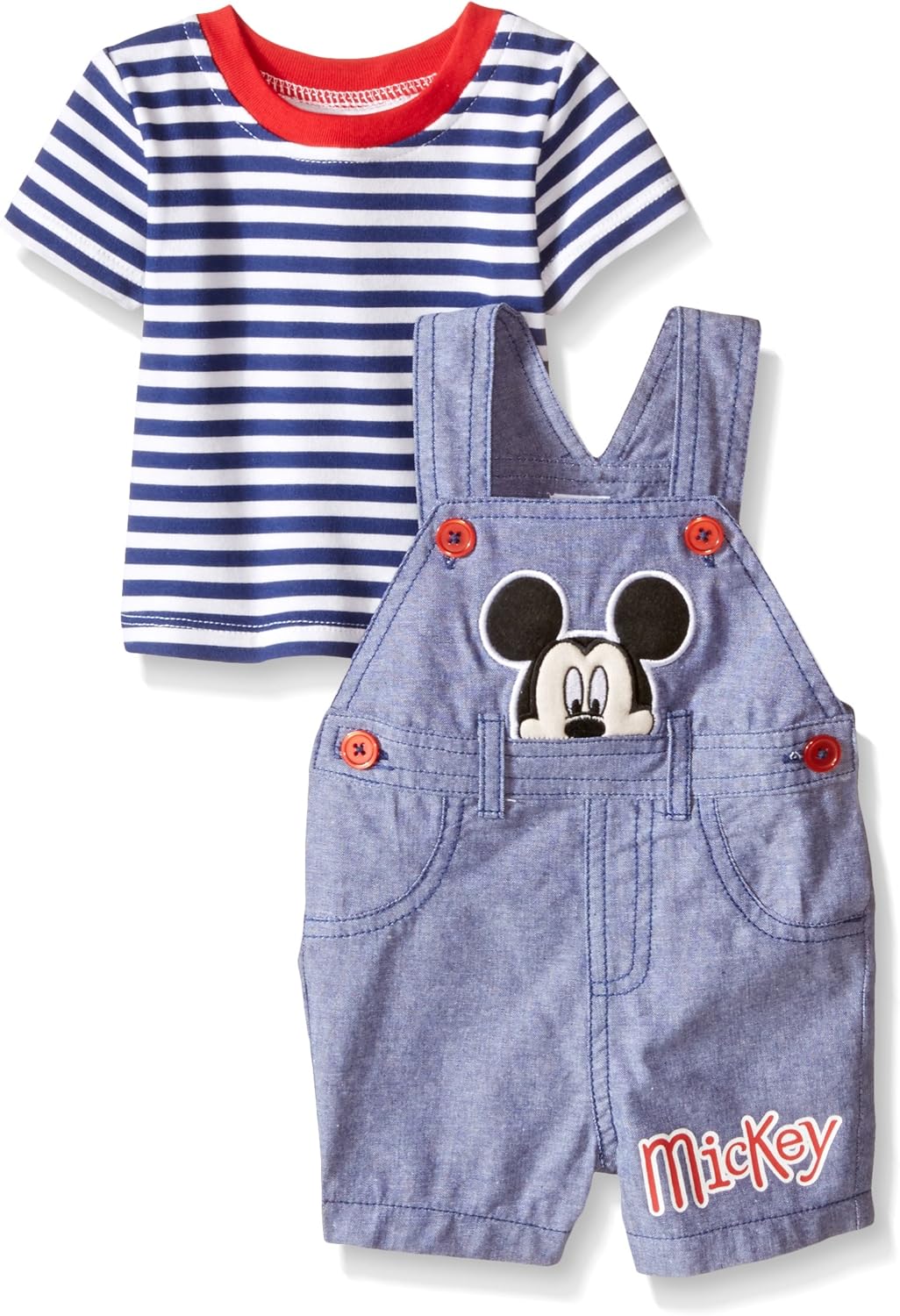 mickey mouse overall shorts