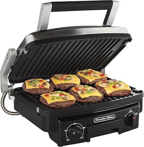Proctor Silex 5 In 1 Indoor Countertop Grill Griddle Panini