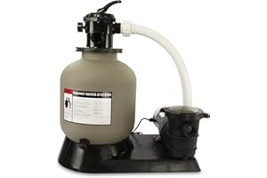 Rx Clear Radiant Complete Sand Filter System | for Above Ground Swimming Pool | Extreme Force 3/4 HP Pump | 16 Inch Tank | 110 Lb Sand Capacity | Up to 16,000 Gallons