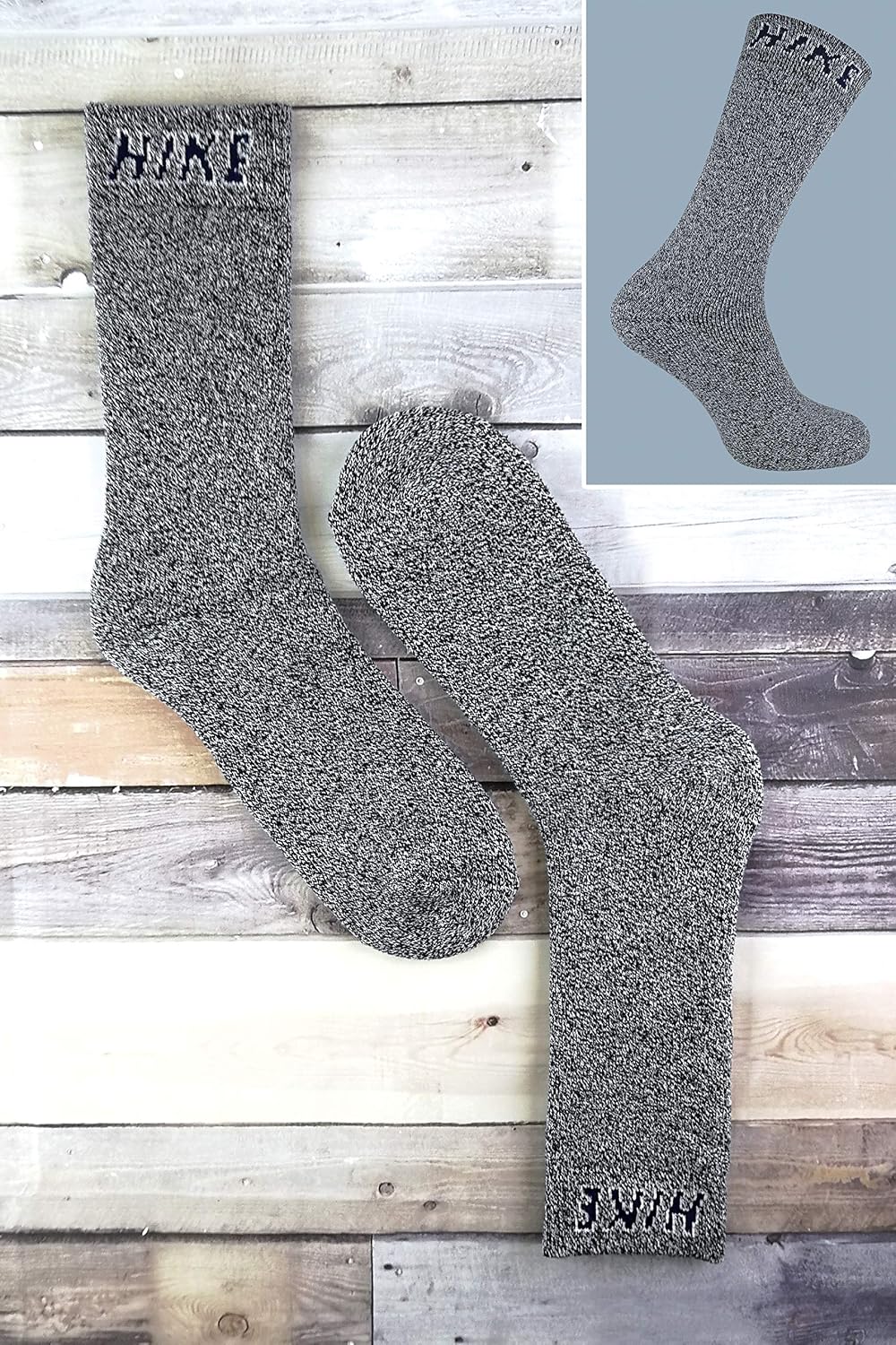 Sock Snob - 6 works HIKE Mens Summer Cushioned Breathable Cotton Hiking Socks (6-11 UK, Pack 1) - Image 4