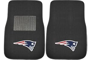 FANMATS NFL Unisex-Adult 2-Piece Embroidered Team Logo Car Mat Set