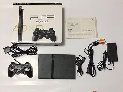 Playstation 2 Scph Charcoal Black Console Japanese Import Video Games Amazon Com