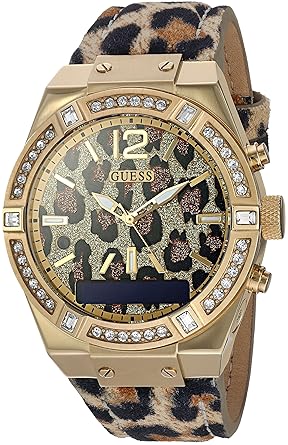GUESS Womens Stainless Steel Connect Smart Watch - Amazon Alexa, iOS and Android Compatible iOS and Android Compatible