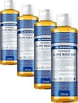 Dr. Bronner's Peppermint Pure-Castile Soap 237ml 18-in-1 Organic Oils view 1