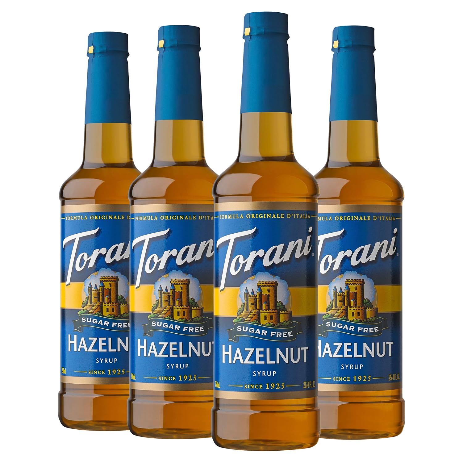 Torani Sugar Free Syrup, Hazelnut, 25.4 Ounces (Pack of 4)