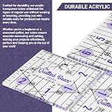 The Quilted Bear Quilting Rulers 5x5 Transparent Non-Slip Acrylic view 6