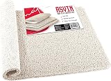 Asvin Extra Long Non Slip Shower Mat 40x120cm White Loofah Rubber
