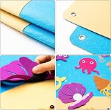 WATINC 45Pcs Sea Animals Felt Story Board Kit Ocean World 41.3x29.5 in view 3
