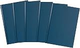 Summit A5 Notebook Hardback Casebound 192 Pages Blue Pack of 5