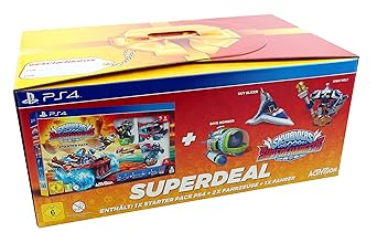 Skylanders SuperChargers - Starter Pack - Superdeal in Geschenkbox mit Zusatzfiguren [PlayStation 4]