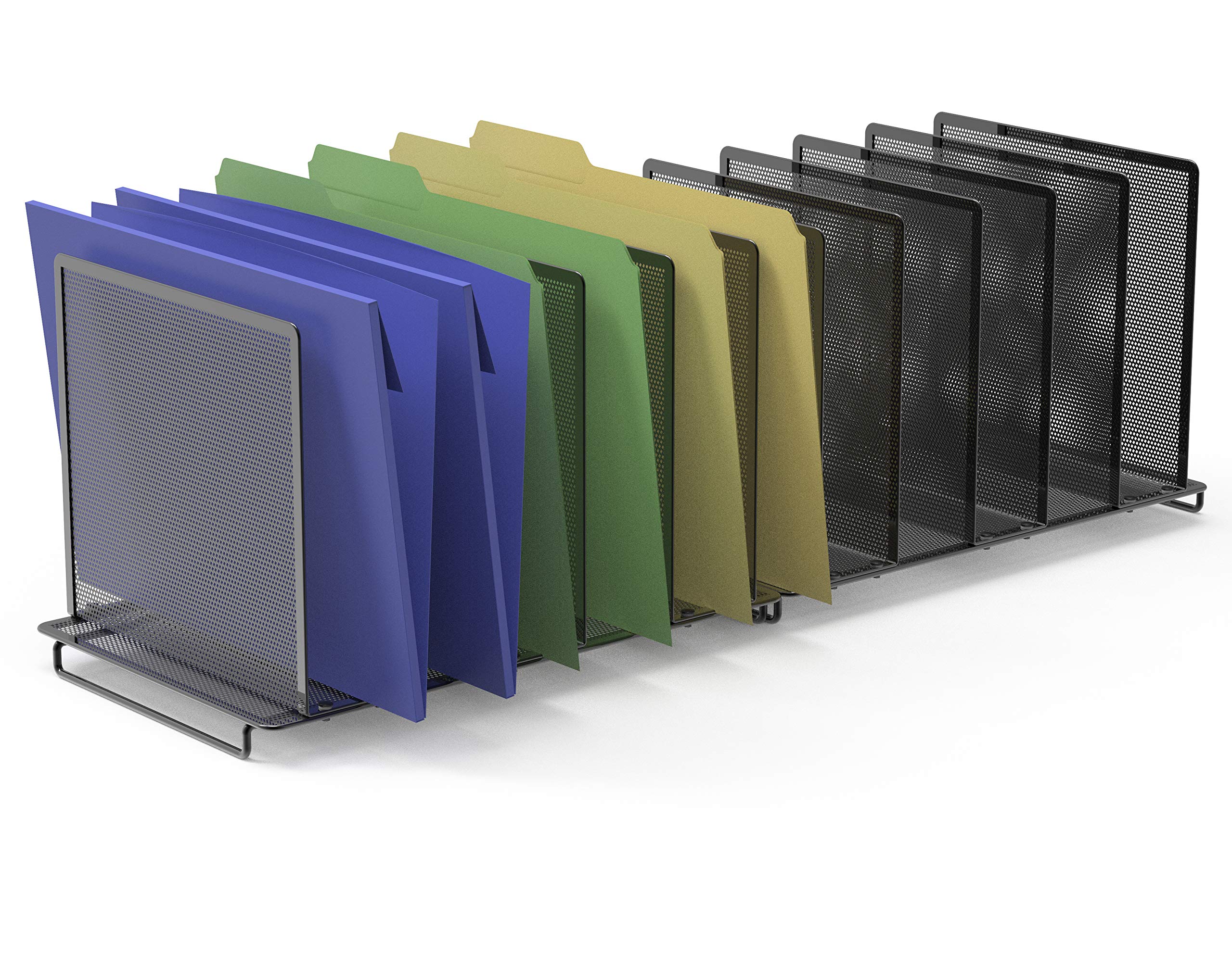 2 Pack SimpleHouseware 5 Section File Sorter Organizer Buy Online in