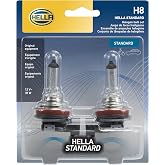Hella H8TB Standard Halogen Bulbs, 12 V, 35W, 2 Pack