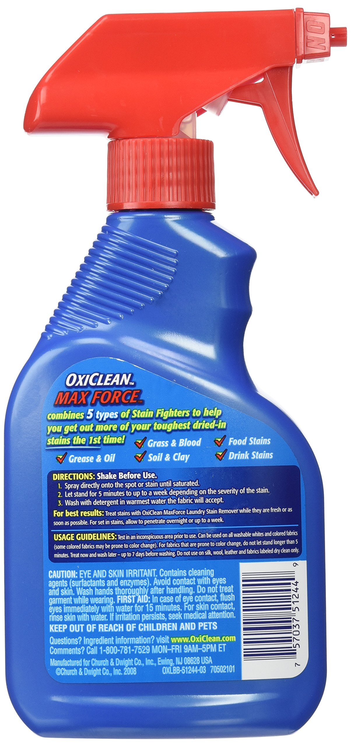 OxiClean Max Force Stain Remover Spray, 12 Ounce (Pack of 4) Buy