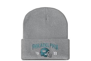 CUSFUK City Classic Team Year Football Embroidered Beanie for Men Women Football Color Style Beanie Dad Hat for Football Fans Gifts