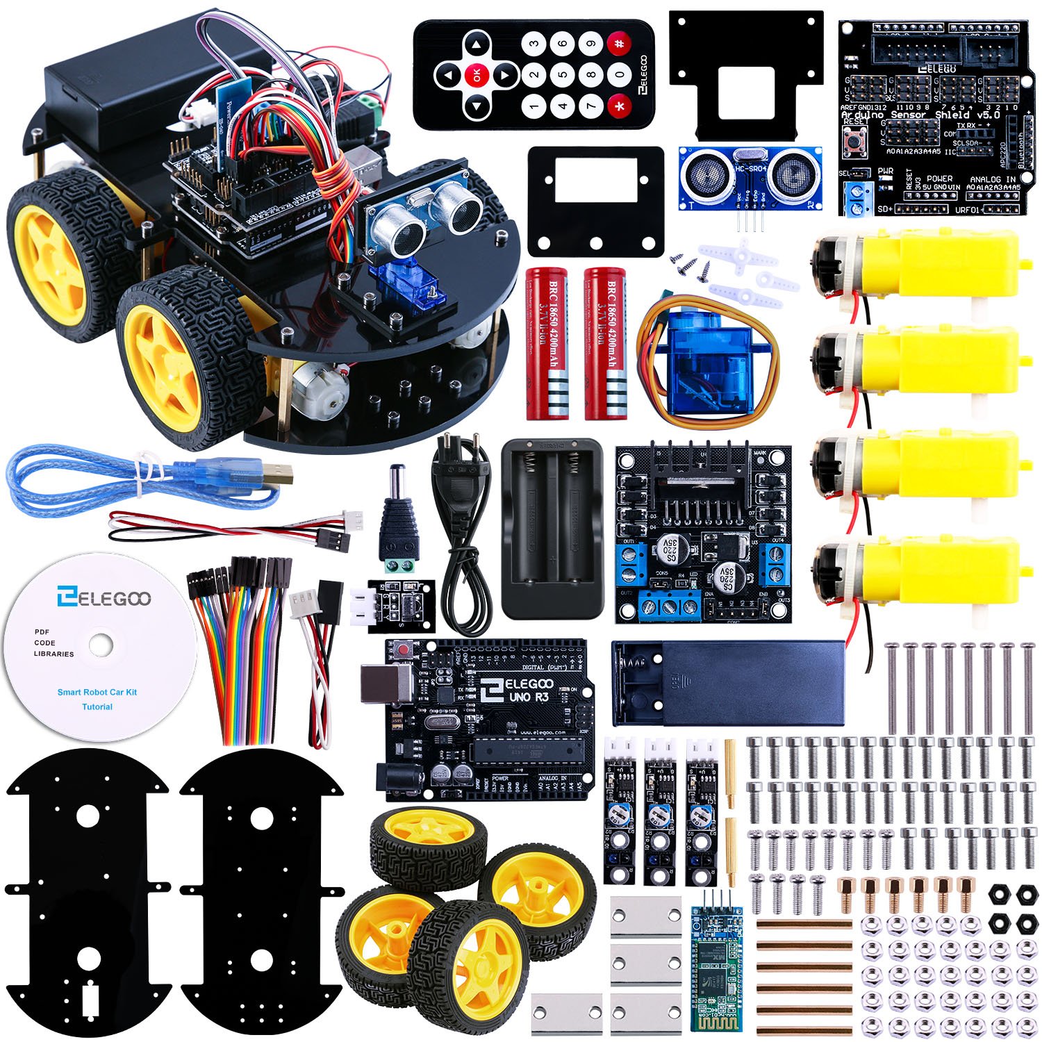 best Adeept Smart Car Kit for Arduino, Remote Control Car based on