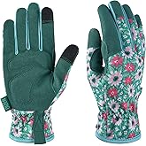 OIZEN Gardening Gloves for Women and Men, Garden Gloves with Touch Screen, Thorn Proof Puncture Resistant Working Gloves, Gardening Gifts for Women, Size Medium