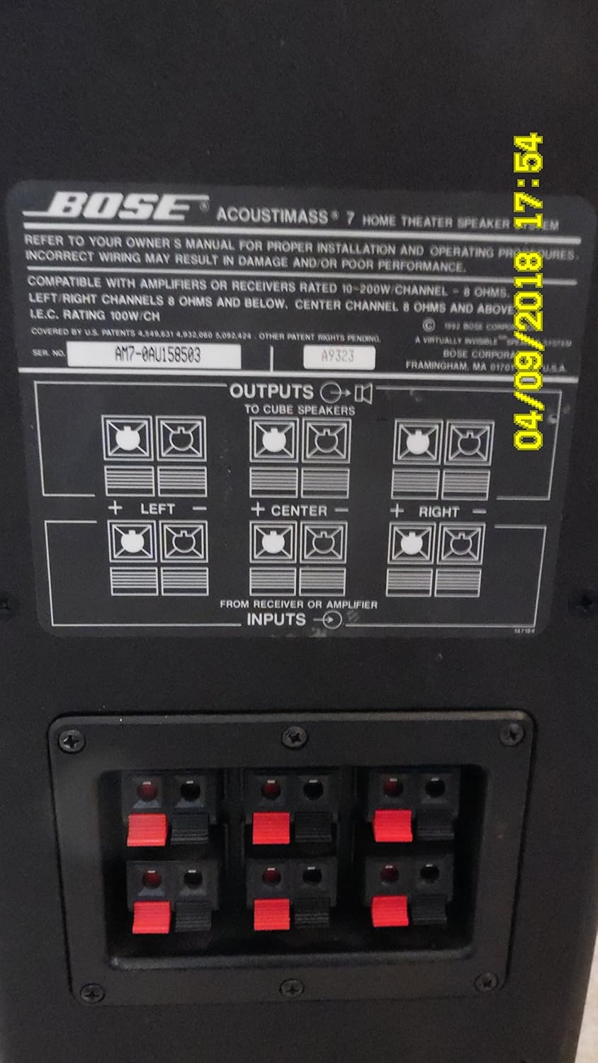 bose acoustimass 7 receiver