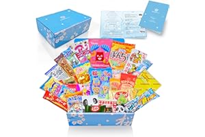 JAPAN2OZ Japanese Snacks & Candy Dagashi with English Pamphlet 30 Pieces Custom Gift Set (Box)