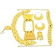 Gold Color Red Stone Women Eritrean Traditional Wedding Jewelry Sets