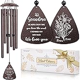 Gifts for Grandma, 32" Bronze Wind Chimes Grandma Gifts, Best Nana Ever Gift for Birthday Christmas for Grandmother Granny Grammy from Grandkids, Home Decor