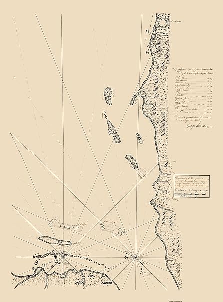 Amazon Com Old Central America Map Honduras Bay And