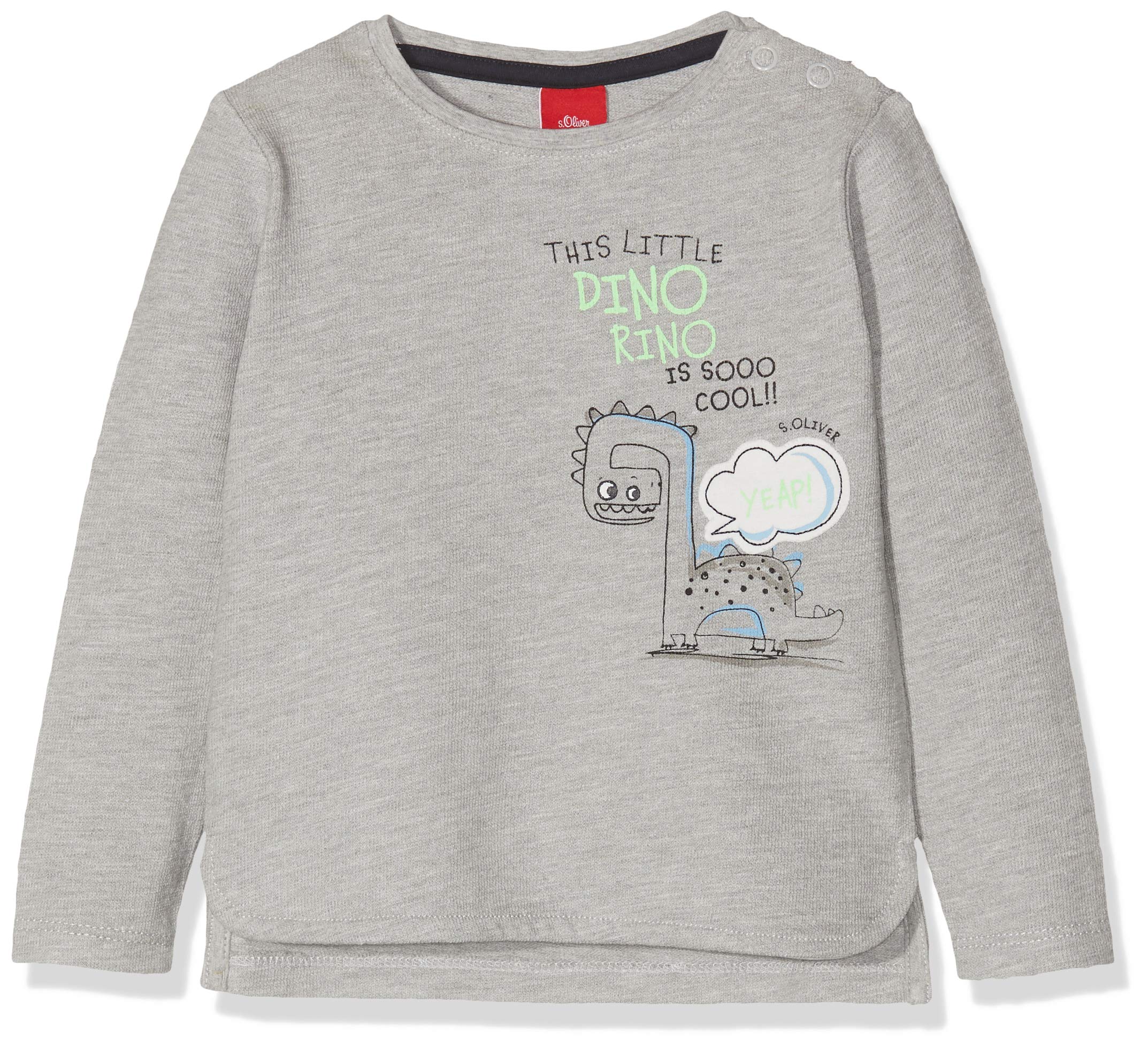 s.Oliver Baby Boys 65.908.31.8816 Long Sleeve Top Not Applicable, Grey (Grey Melange 9400), 86