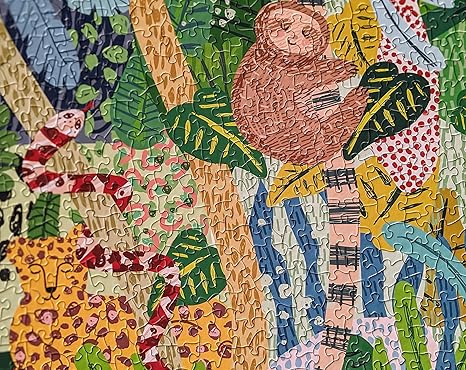 Jungle Gifts For Kids And Adults Matte Finish Random Cut Pieces A Whimsical 500 Piece Jigsaw Puzzle By Two Bird Press Jungle Slumber Toys Games Puzzles Onsource Co