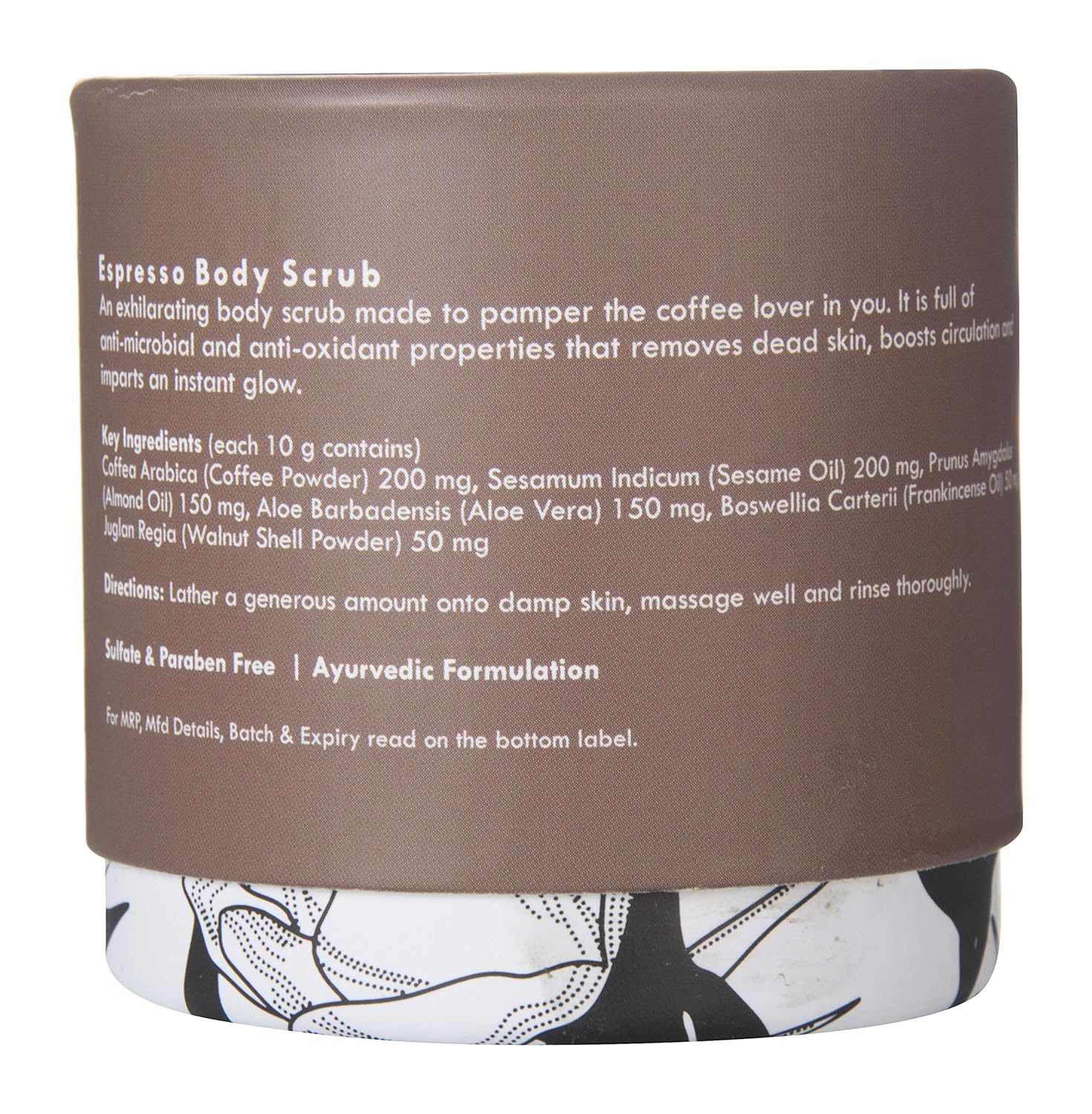 coffee powder scrub