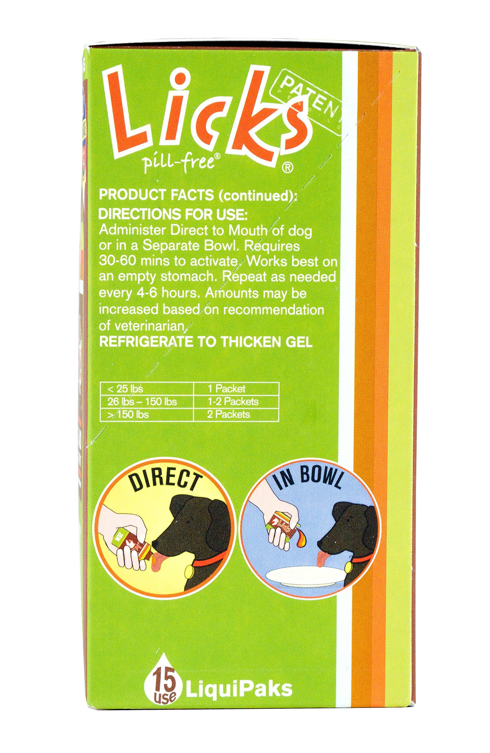 LICKS Dog Zen Calming Aid Supplements 15use (Braised Beef Flavor) on