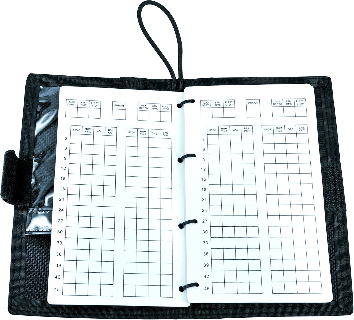 Best divers ai0446/1 Internal Wet Note Top with Tables, Black