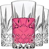 Godinger Highball Glasses, Tall Drinking Glasses, Cocktail Glasses, Glass Cups for Water, Juice, Liquor, Beer or Wine - Set of 4, Shannon Crystal, 12oz