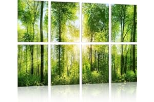 YPY Sound Proofing Panels for Walls: 8 Pack 12" x 16" Decorative Art Acoustic Panel Sound Dampening Panels Absorbing Treatment