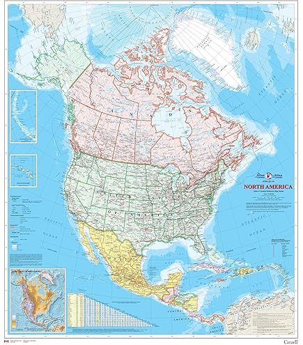 Amazon.com: National Geographic: North America Physical Wall Map