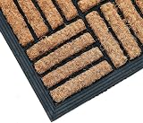 Coco&Coir Door Mat Indoor Outdoor 45x75 cm Rubber Backing Shortbread view 8