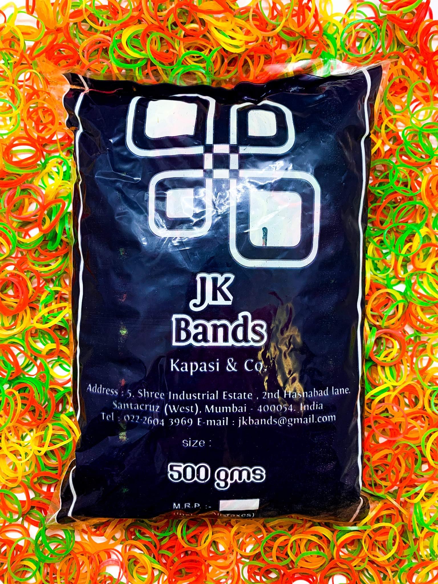 V4L Multicolour Rubber Bands - Durable, Stretchable, and Versatile Elastic Bands for Everyday Use (2 Inch Pack of 500grm)