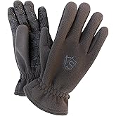 Vital Salveo - Outdoor 3WARM Unisex Windproof Non Slip Winter Fleece Gloves (Grey, Medium)