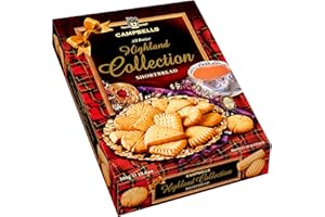 Campbells Shortbread All-Butter Highland Collection Cookies Assortment 10.58 Oz (300g) - Scottish Shortbread Cookies from Scotland, Assorted Gift Box, British Tea Biscuits, Gourmet Scottish Snacks