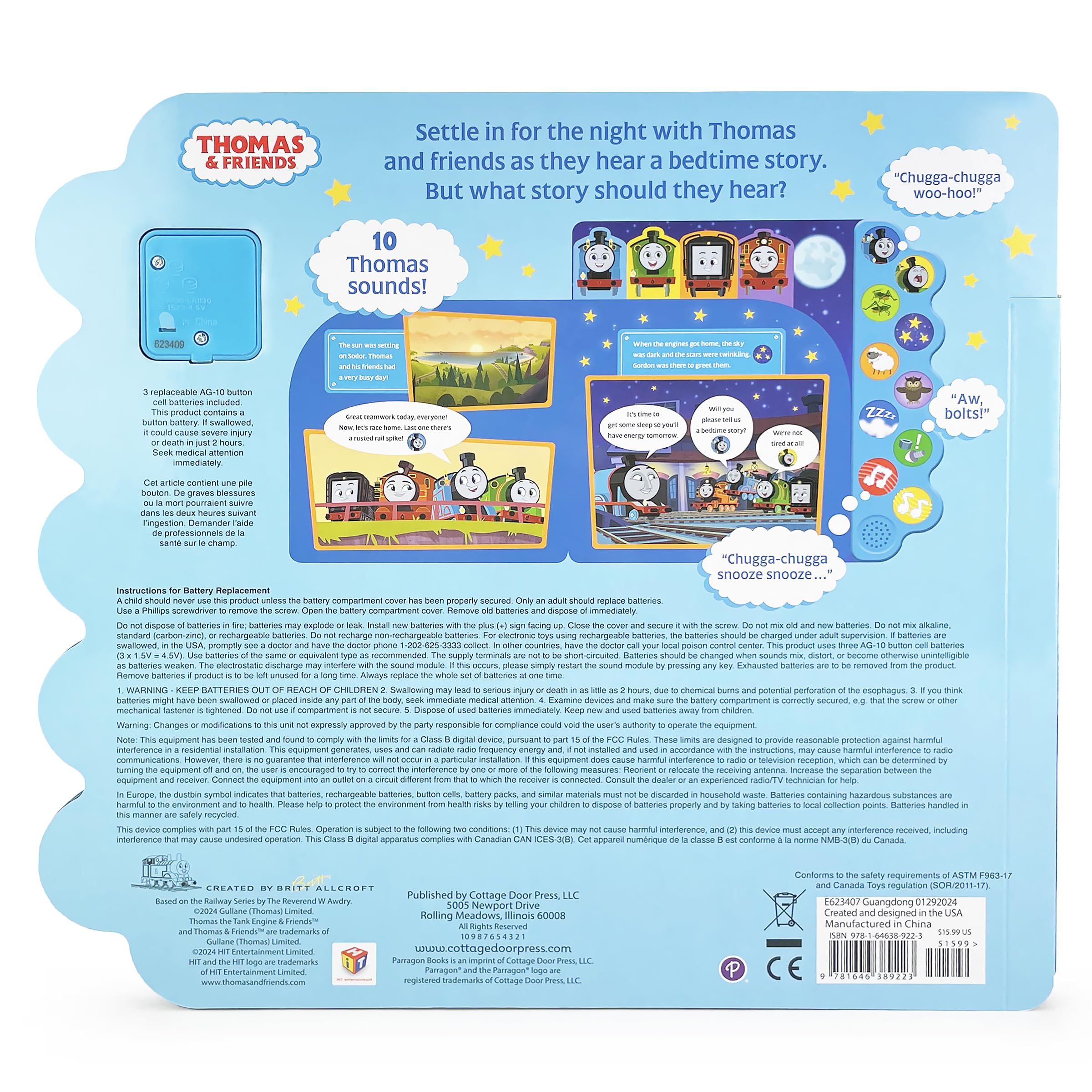 Thomas & Friends: Good Night Thomas (10 Button Sound Book)