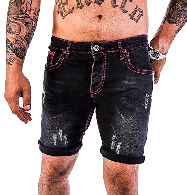 Rock Creek Herren Shorts Jeansshorts Denim Stretch Sommer Shorts Regular Slim M23