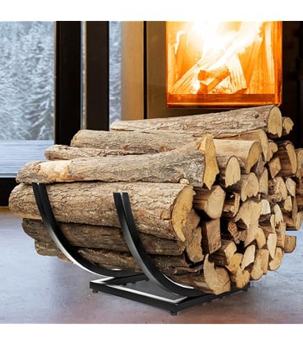 Idooka Round Log Store Indoor Outdoor Log Holder With