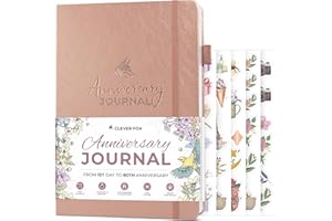 Clever Fox Anniversary Journal – Couple Memory Book & Photo Album with Writing Space – Wedding, Bridal Shower & Married Couple Gifts (Rose Gold)