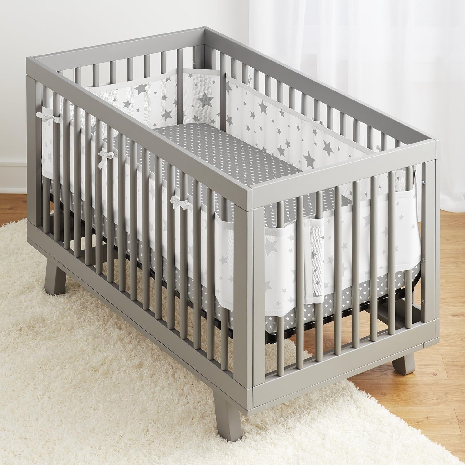 breathable cot bumper set