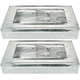 Humane Mouse Trap 2-Pack &ndash; No Winding or Resetting, Non-Jamming, Clear Window View, Silver, No-Kill Indoor Mouse Traps, Preferred by Professional Pest Controllers