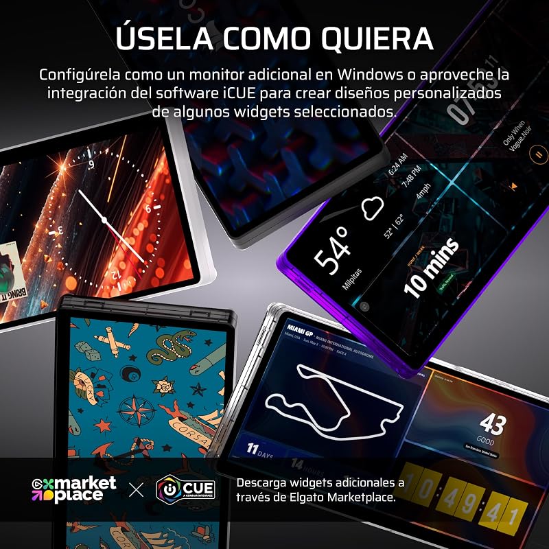 XENEON Edge 14.5" Pantalla táctil LCD 2K HDMI USB‑C – Crystal