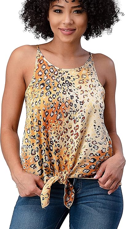 leopard tank top dress