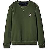 Nautica mens Basic Crew Neck Fleece Sweatshirt
